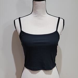 Aritzia Sunday Best Sz Small Ribbed Black Cami